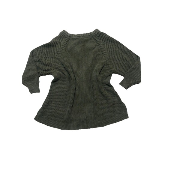Express Women's Cotton Blend Green Sweater Size M Winter Fall Capsule Workwear - Picture 2 of 4